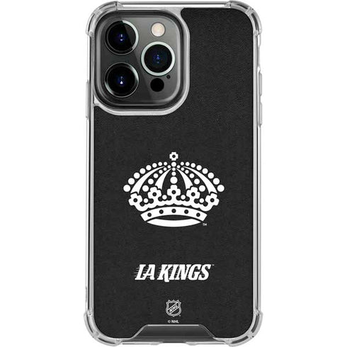 NHL Los Angeles Kings Black Background iPhone 15 Pro Clear Case